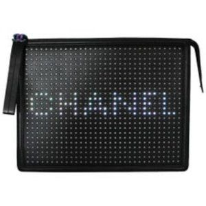 *SOLD* Lambskin LED Boy 2.0 Clutch Silver lambskin